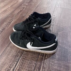Nike Black and White Low-Top Sneakers
